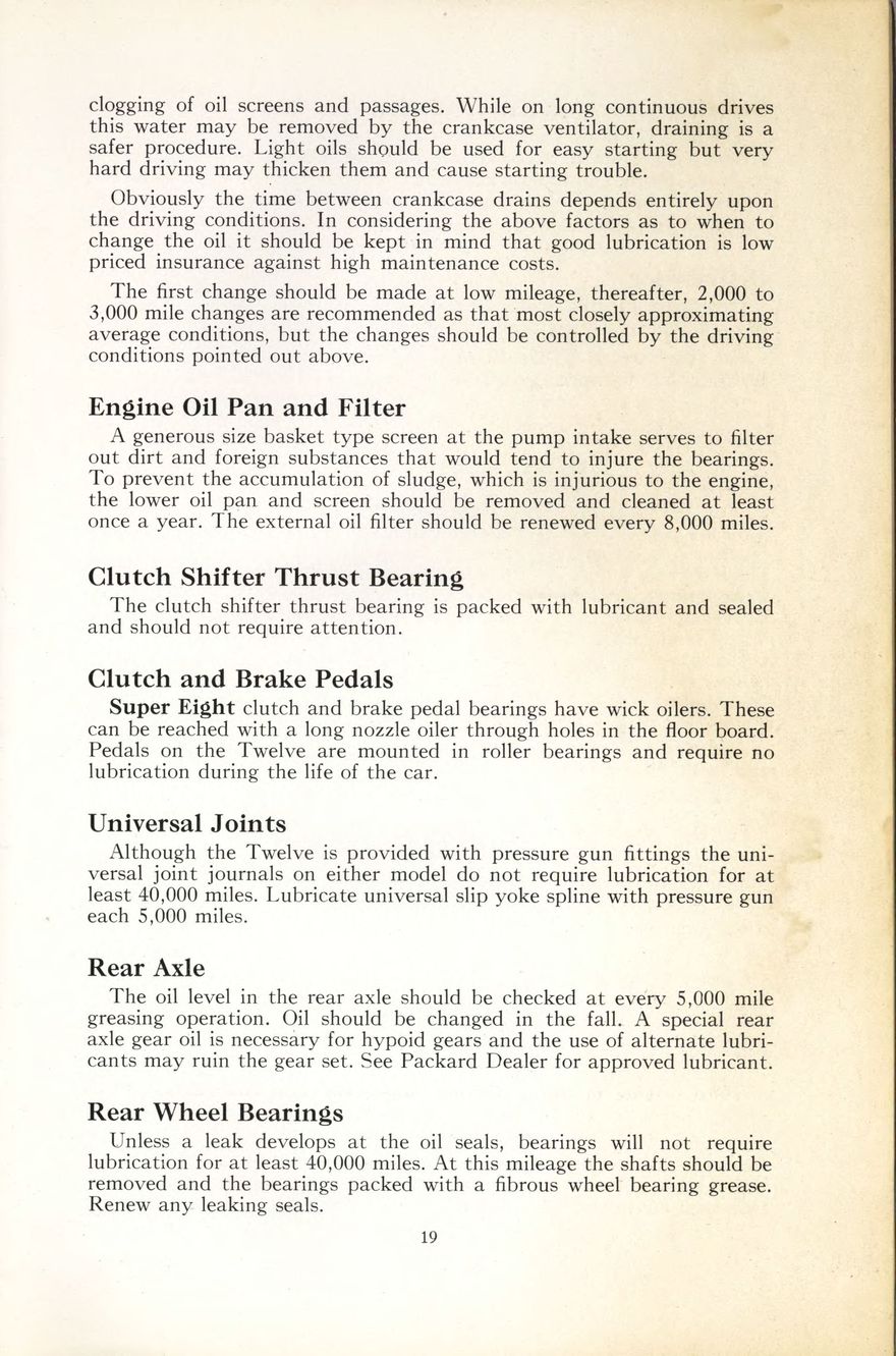 1938 Packard Super 8 and 12 Owners Manual Page 6